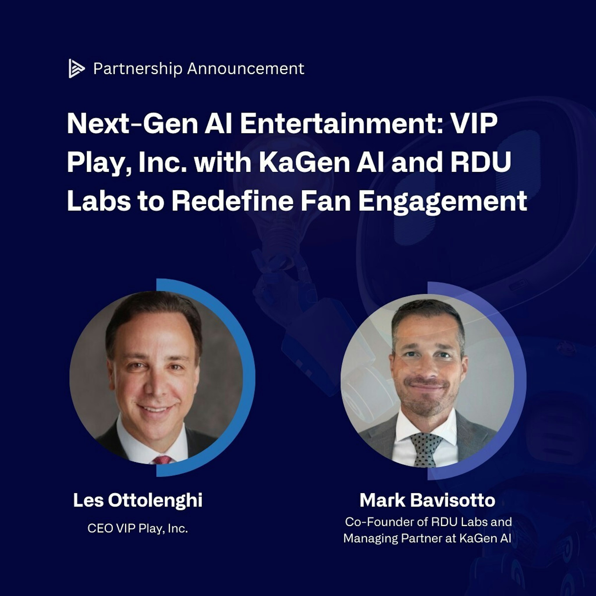VIP Play Partners with KaGen AI and RDU Labs for AI-Driven Fan Experiences